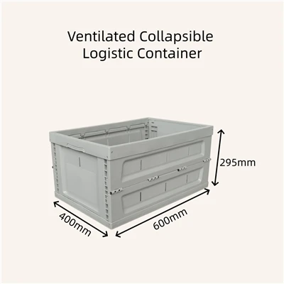Tuuletettu kokoontaitettava logistiikkasäiliö